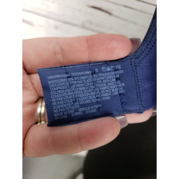 Hanes Womens Royal Blue Size Small Sports Bra - Picture 3 of 10